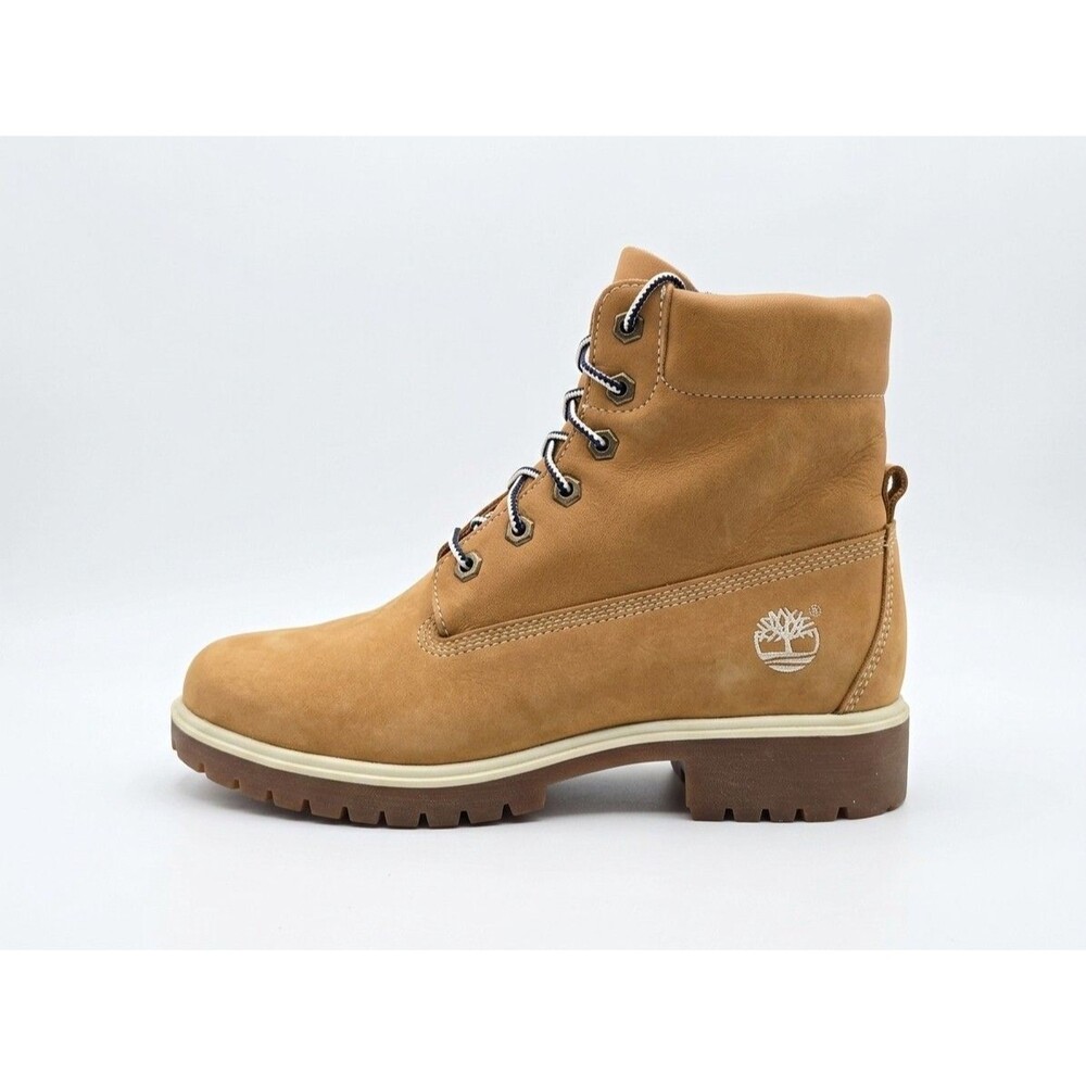 Timberland Boots Womens Size 8.5 Premium Wheat Leather Ankle Waterproof 31393